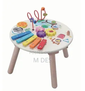Baby Toddler Wooden Activity Table Toy