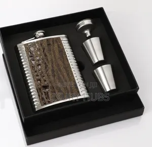 Pocket Leather Liquor Flask