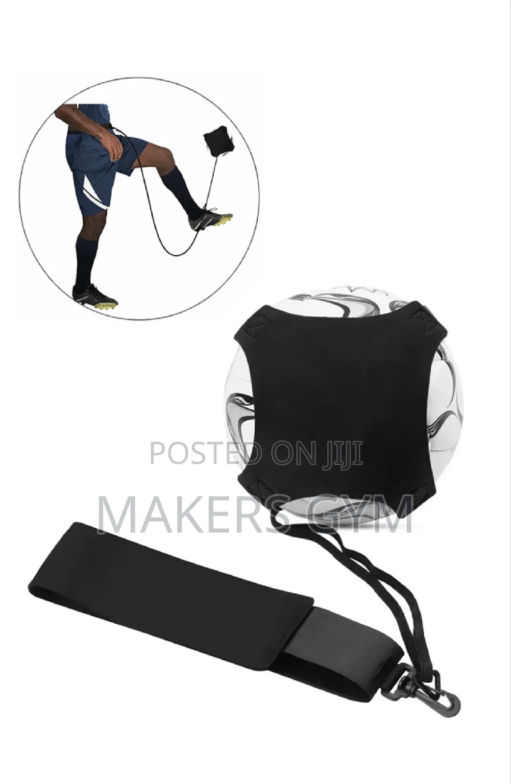Soccer Trainer Kick Trainer Practicing Training Aid Wit Adjutable Belt