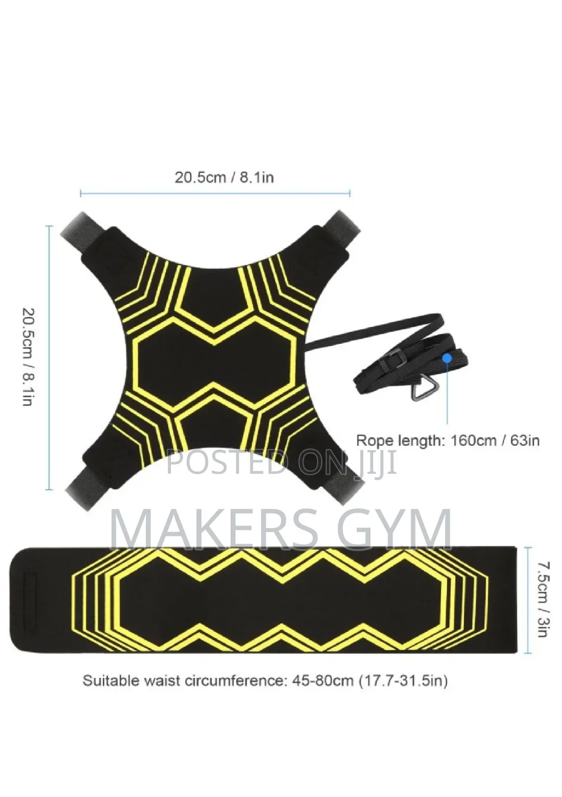 Soccer Trainer Kick Trainer Practicing Training Aid Wit Adjutable Belt