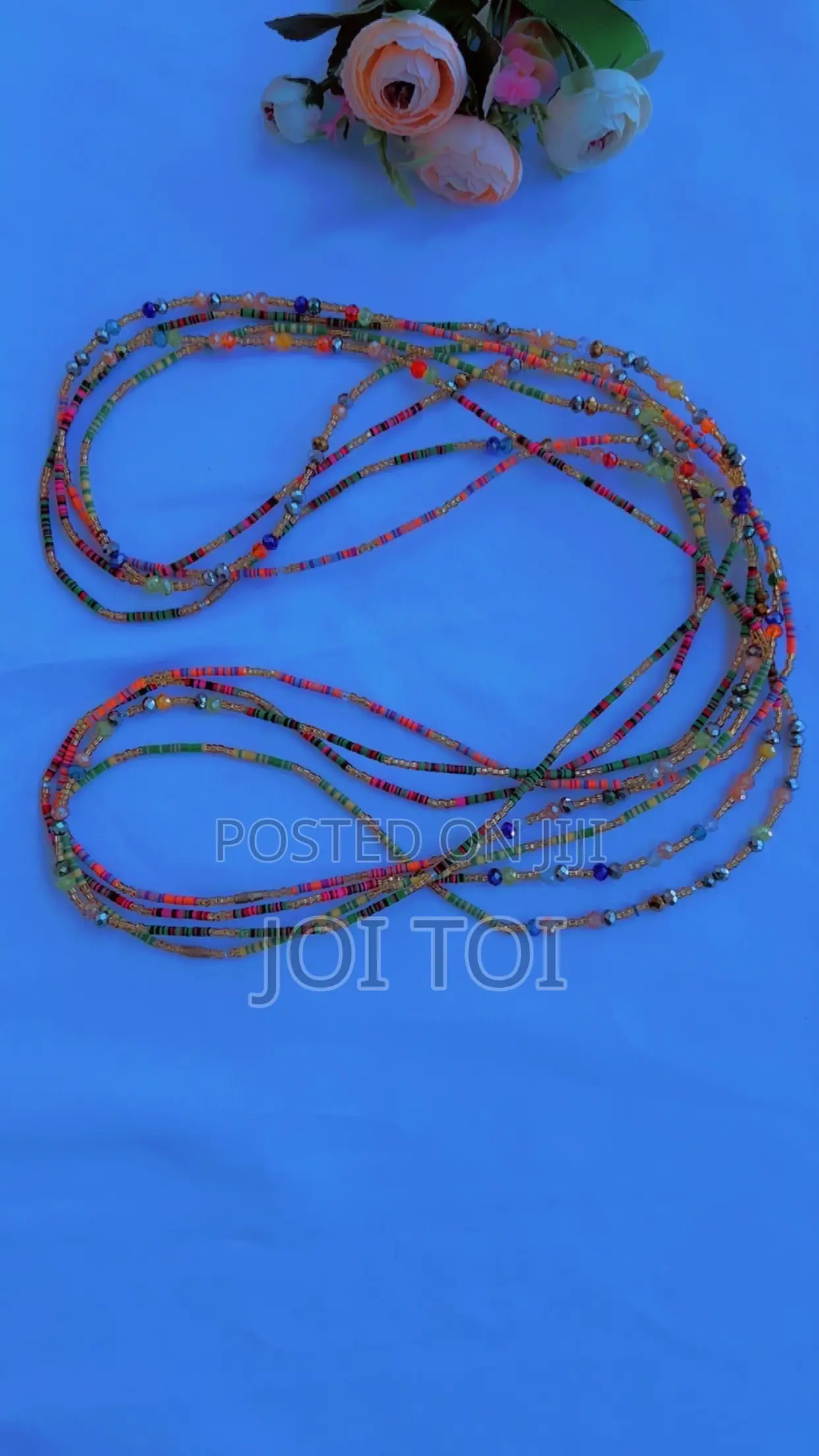 4 Strands Flawless Kente Waist Beads