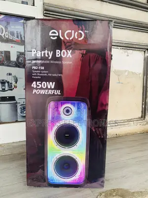 Quality Sleek Bluetooth Wireless Speakers Eldo Pb2-150 Double 8"