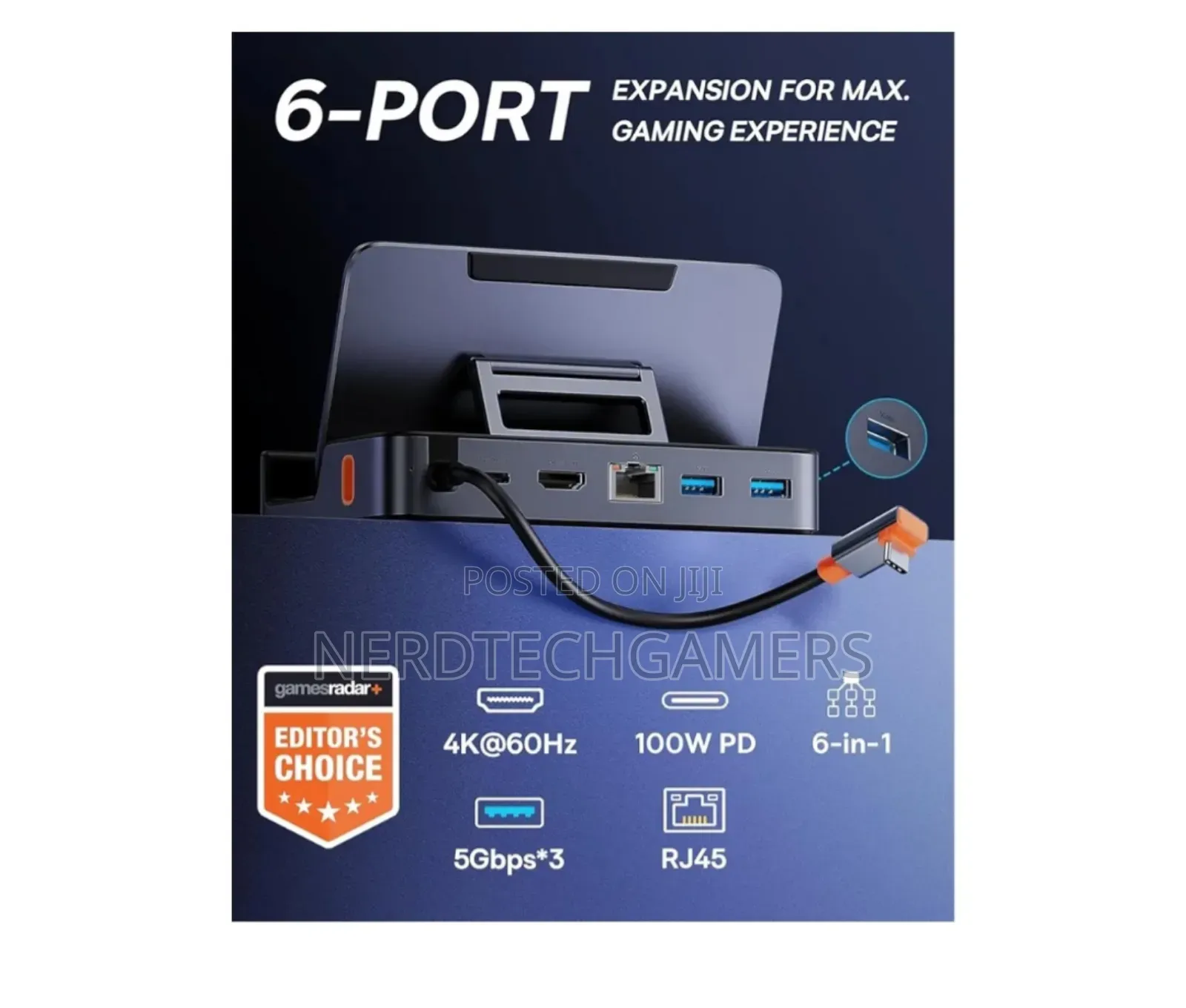 Baseus Gamer Series 6 Port Type C Hub