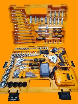 Ingco 152 Pieces Cordless Impact Wrench 20v 500nm + Tools Set
