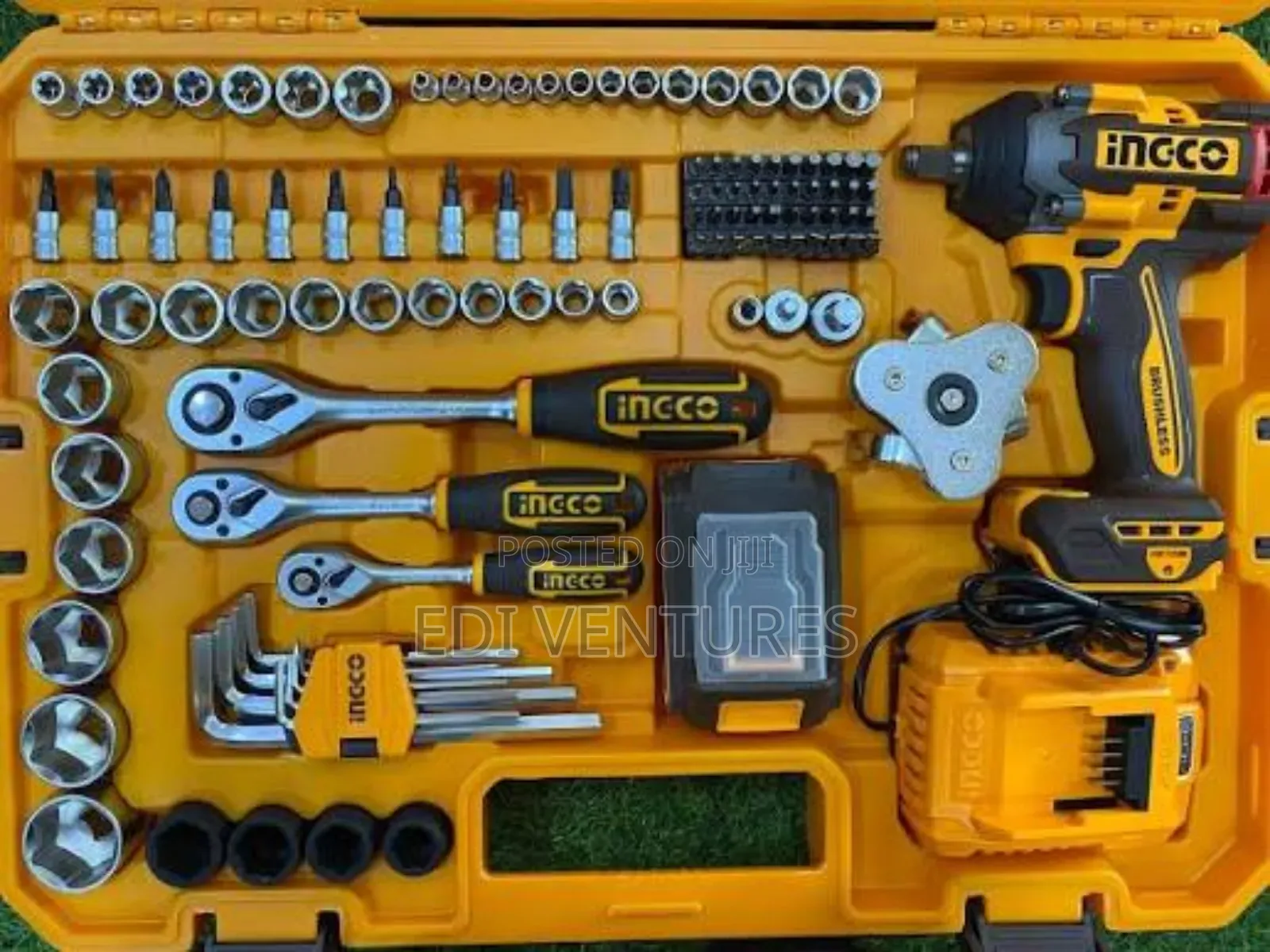 Ingco 152 Pieces Cordless Impact Wrench 20v 500nm + Tools Set