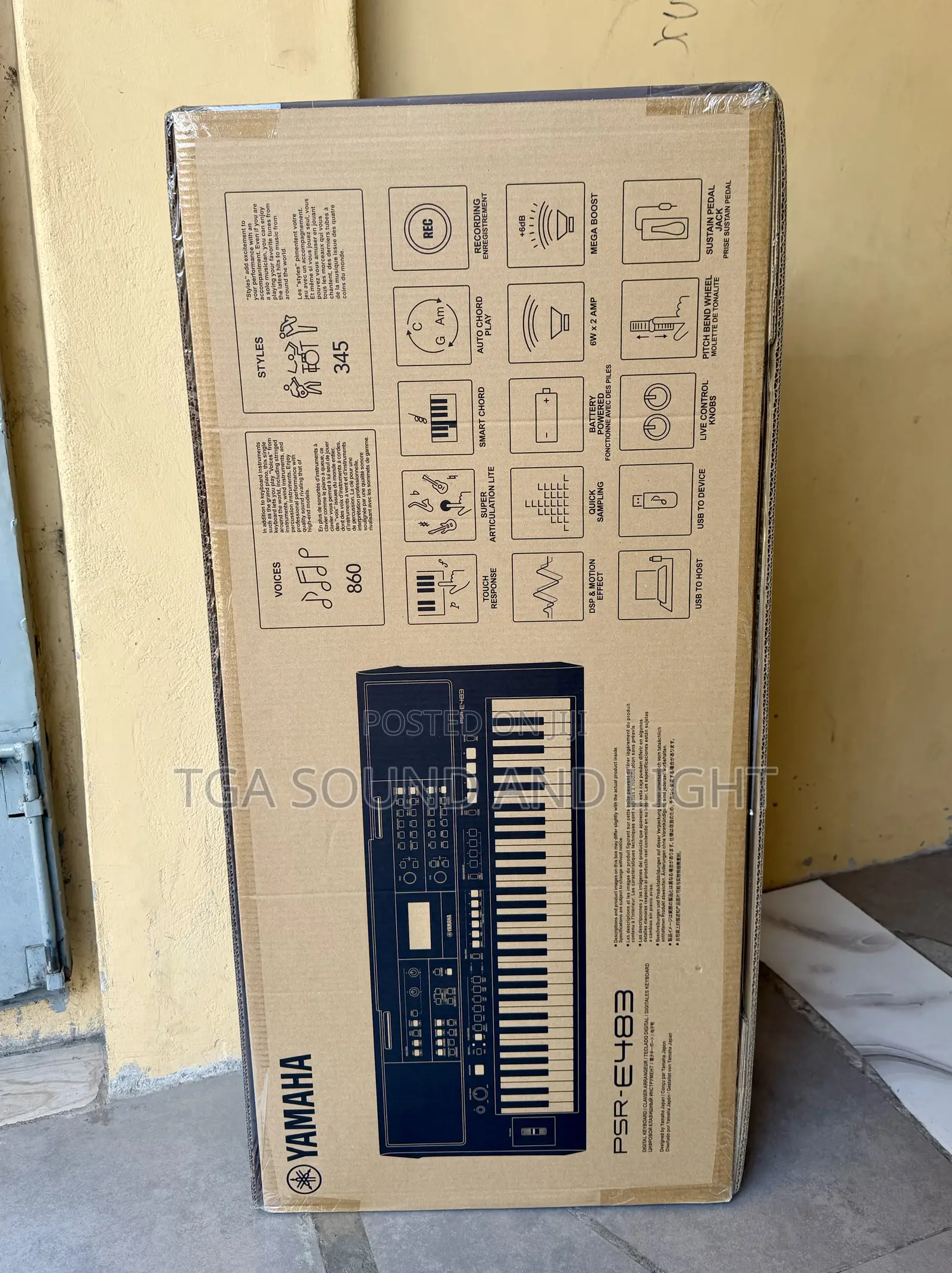 Yamaha PSR-E483 61 Keys Keyboard