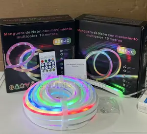 10-Meters Neon Led RGB Strip Light, 10m RGB-Ic Led Neon Rope Light