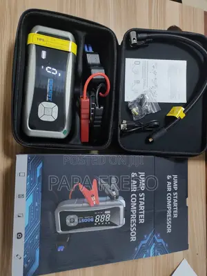 Car Jump Starter With Air Pump, 24,000mah Battery, 4000a
