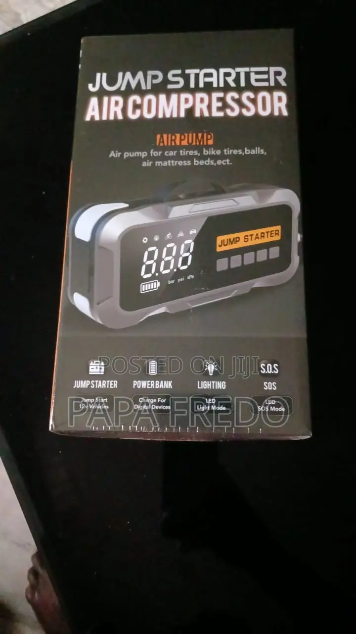 Car Jump Starter With Air Pump, 24,000mah Battery, 4000a , 6L Engine