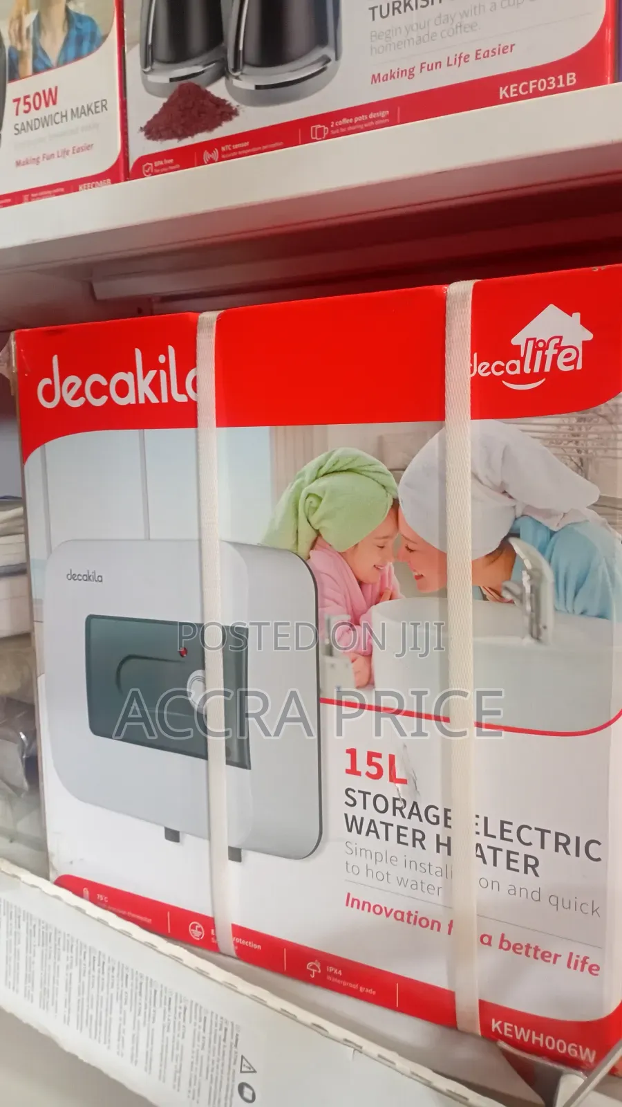 Bath Warm Water Heaters Decakila 15l Storage Water Heater