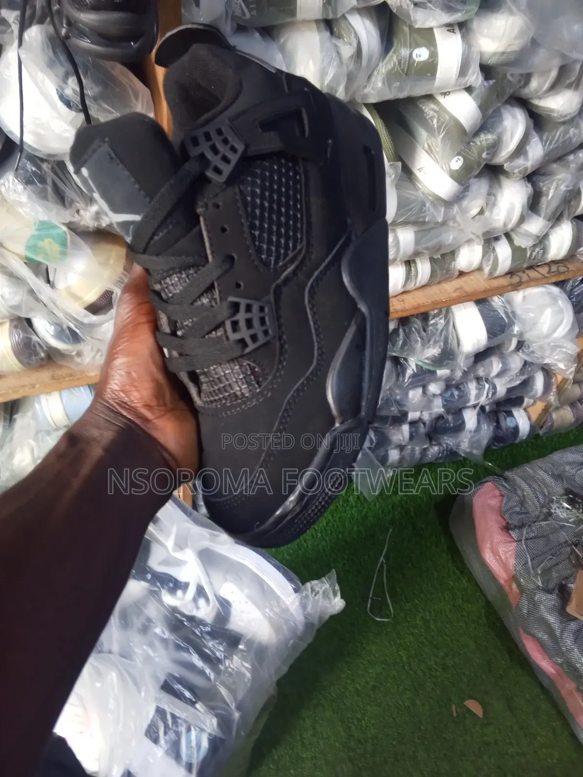 Air Jordan 4 Sneakers–Black,Gh 300 |Sizes 38–45 | Quality Sneakers