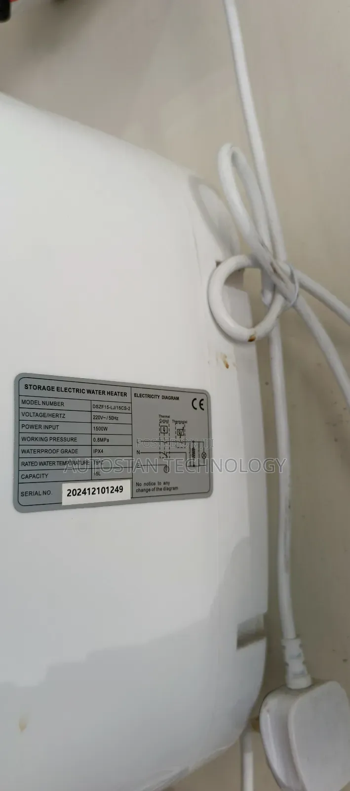 15 Litter Water Heater