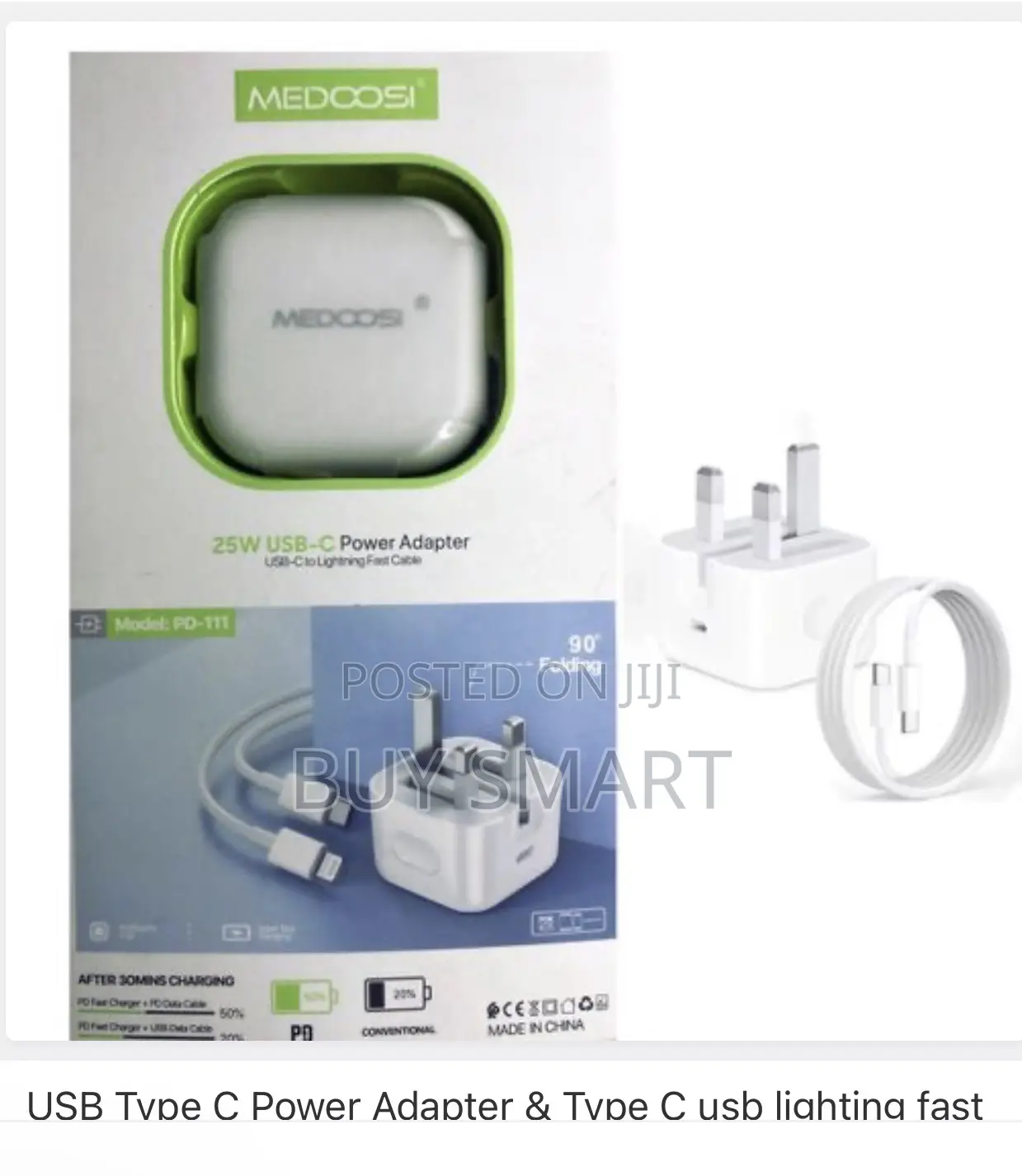 Medoosi Double Usb-C Port Power Adapter