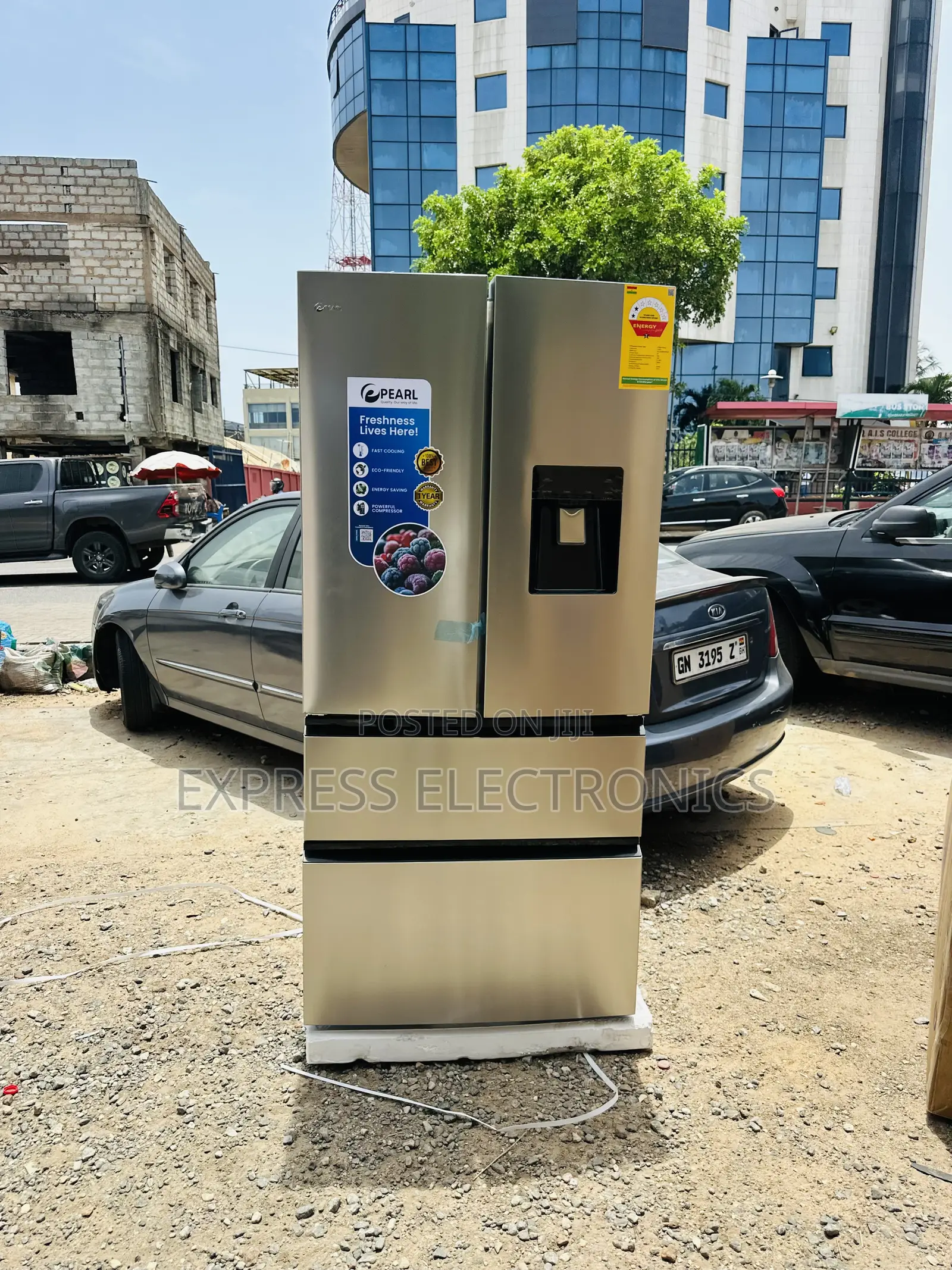 Ultra Modern Sleek Pf-702mdixwd-2b. 531l Fridge Pearl