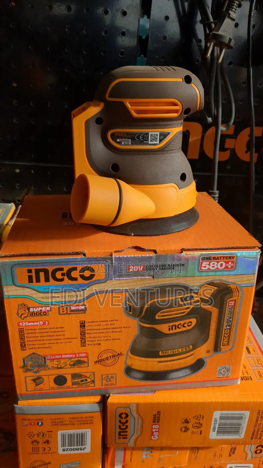 Ingco Cordless Random Orbit Sander