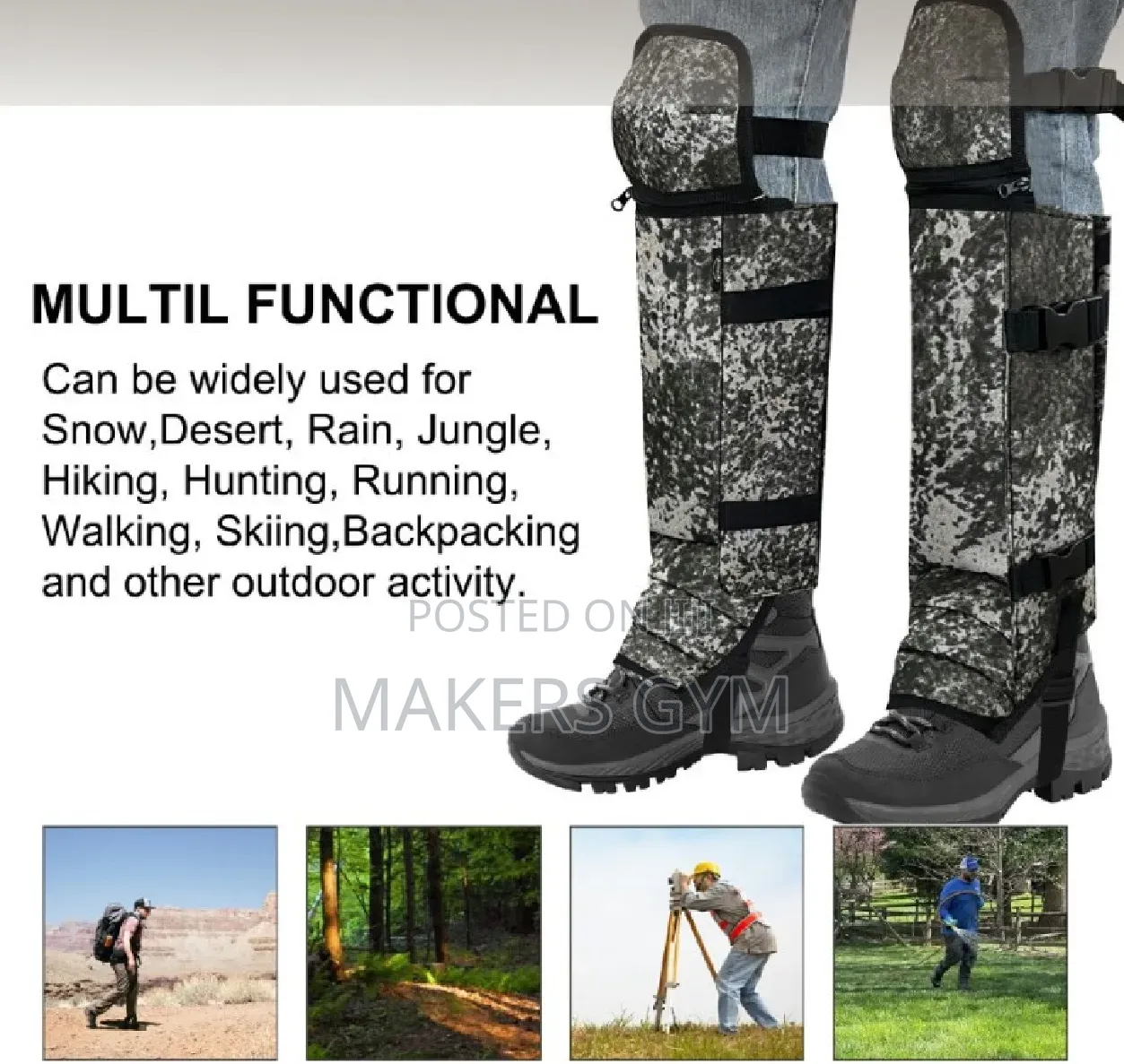 Anti-snake Protection Leggings Camouflage