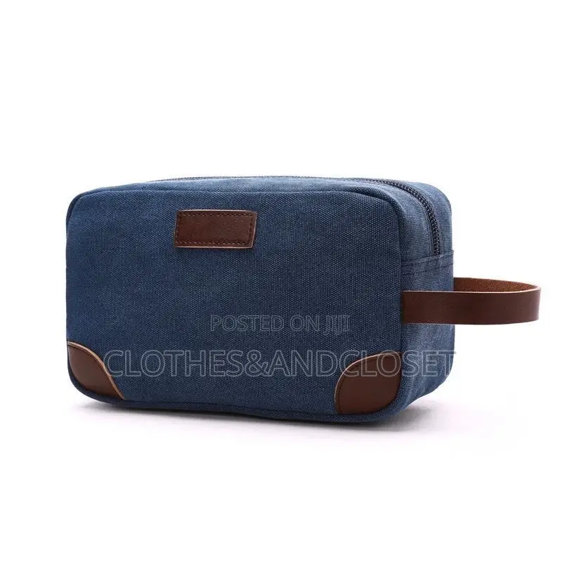 Canvas and Leather Storage Travel Bag