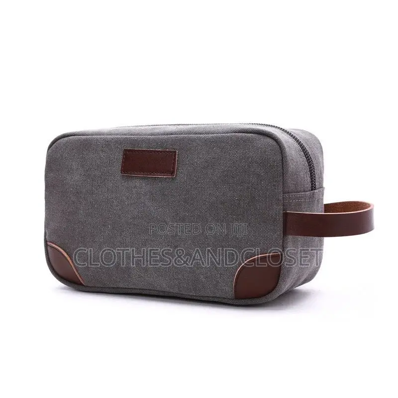 Canvas and Leather Storage Travel Bag