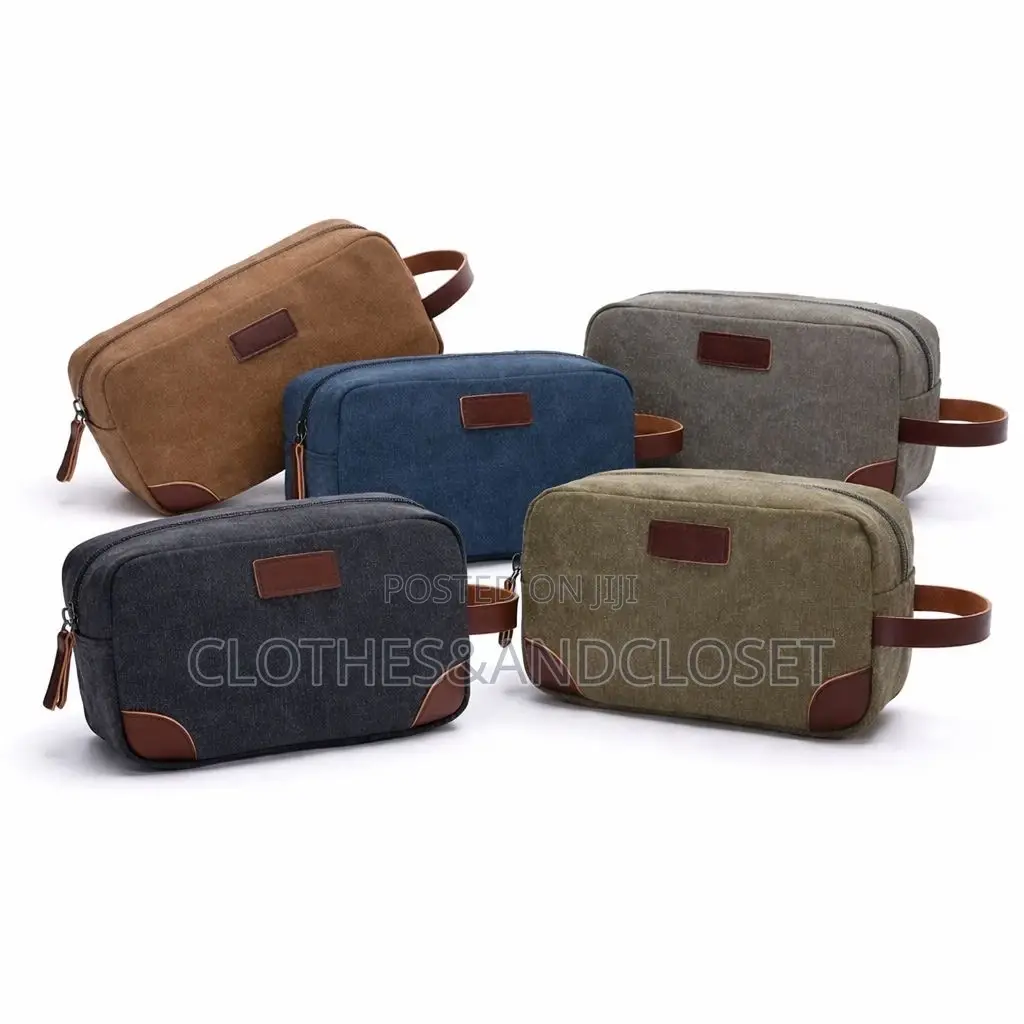 Canvas and Leather Storage Travel Bag
