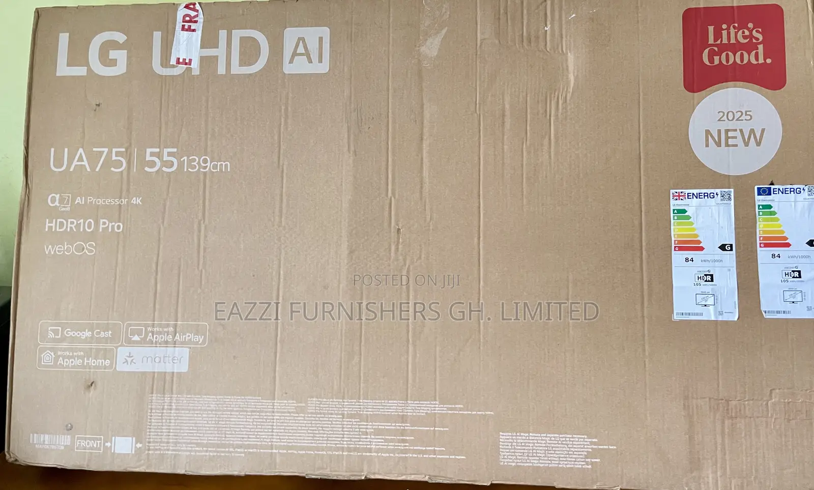 2025/26 Lg 55 Inche Real Uhd Smart Satellite HDR Pro Advanced Uk Tv