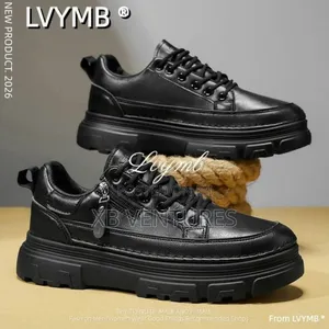 Rule-Every-Scene Men's Leather Fashion Sneakers Shoes
Black