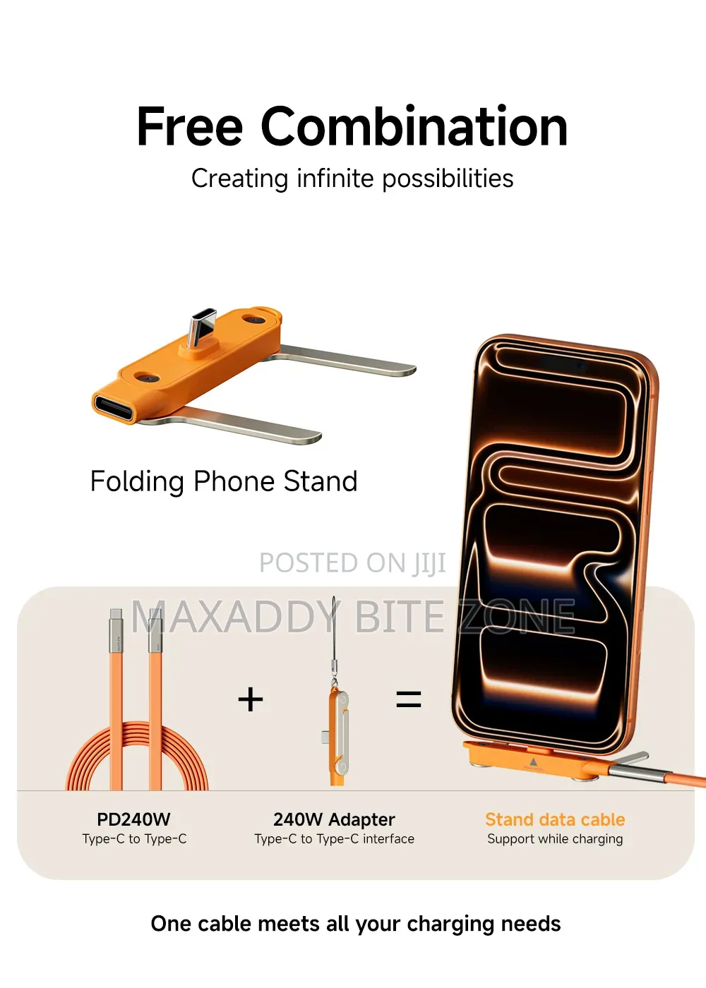 Type C Bracket Adapter for Phones and Tablets