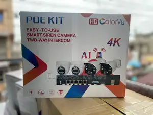 Ai Smart Face Capture, Motion Detection 4ch Poe 8mp CCTV Camera 