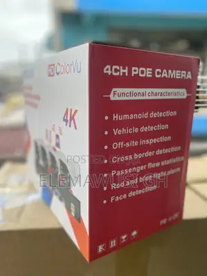 Ai Smart Face Capture, Motion Detection 4ch Poe 8mp CCTV Camera 