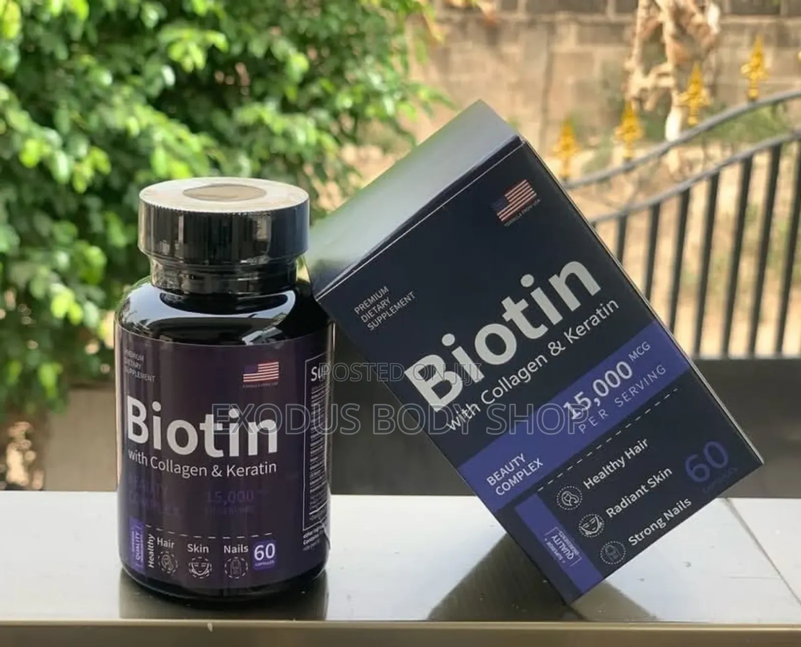 Beauty Complex Biotin 15000mcg for Hair Regrowth, Skin and Nails
