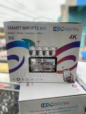 4 Channel Smart Wireless Wifi PTZ Security CCTV Camera With Screen