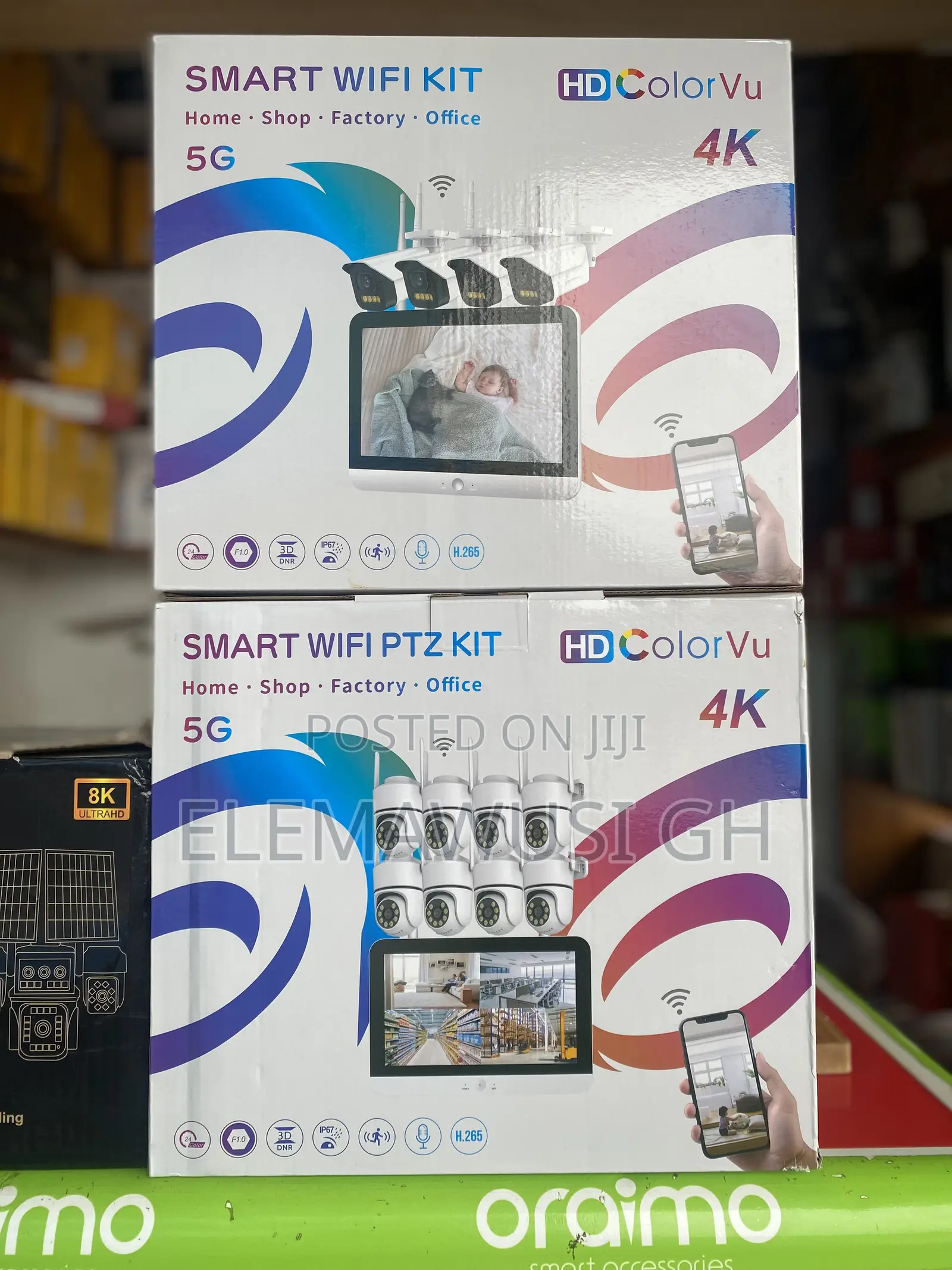 8 Channel PTZ Wireless Wifi CCTV Camera. With Screen