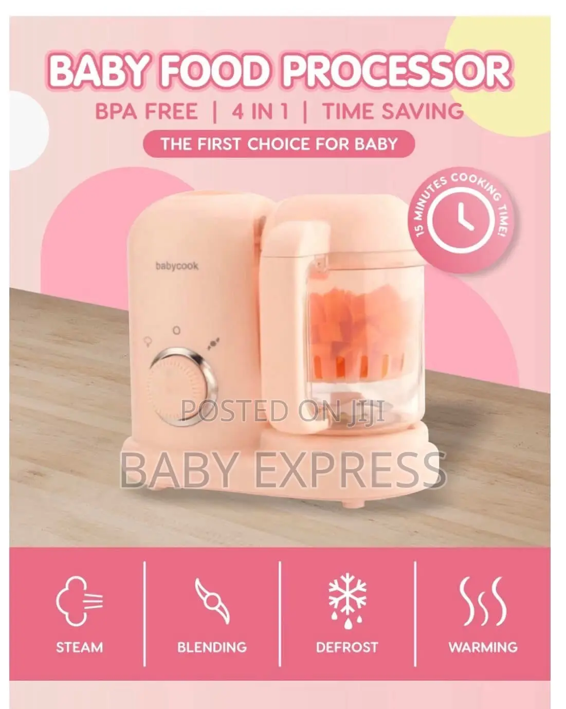 Baby Food Processor (Steamer + Blender)