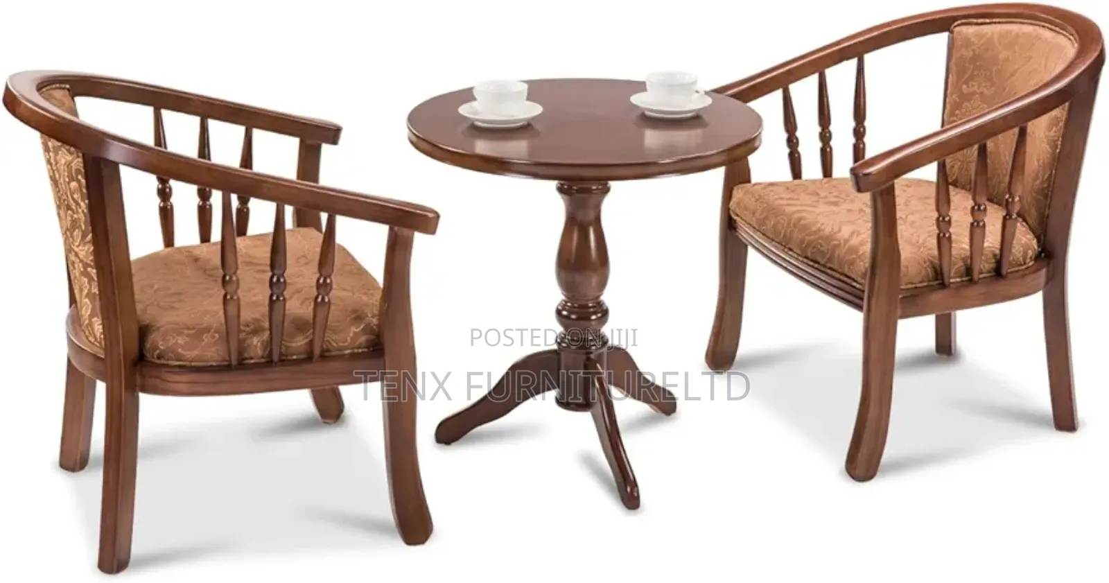 Table Chair Set 3pcs Fabric+ Wooden