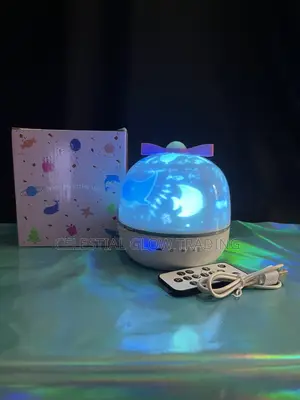 360° Rotating Galaxy Projector Lamp With Music Remote