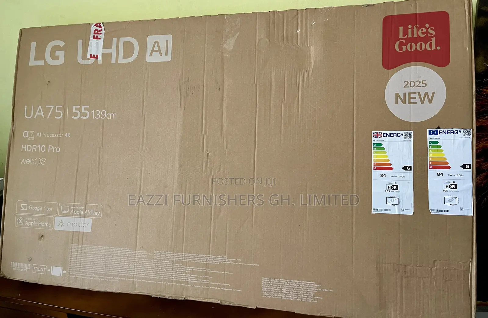 55au75 Lg 55 Inch Uhd HRD Pro+ Smart Satellite Game Optimiser Uk Tv