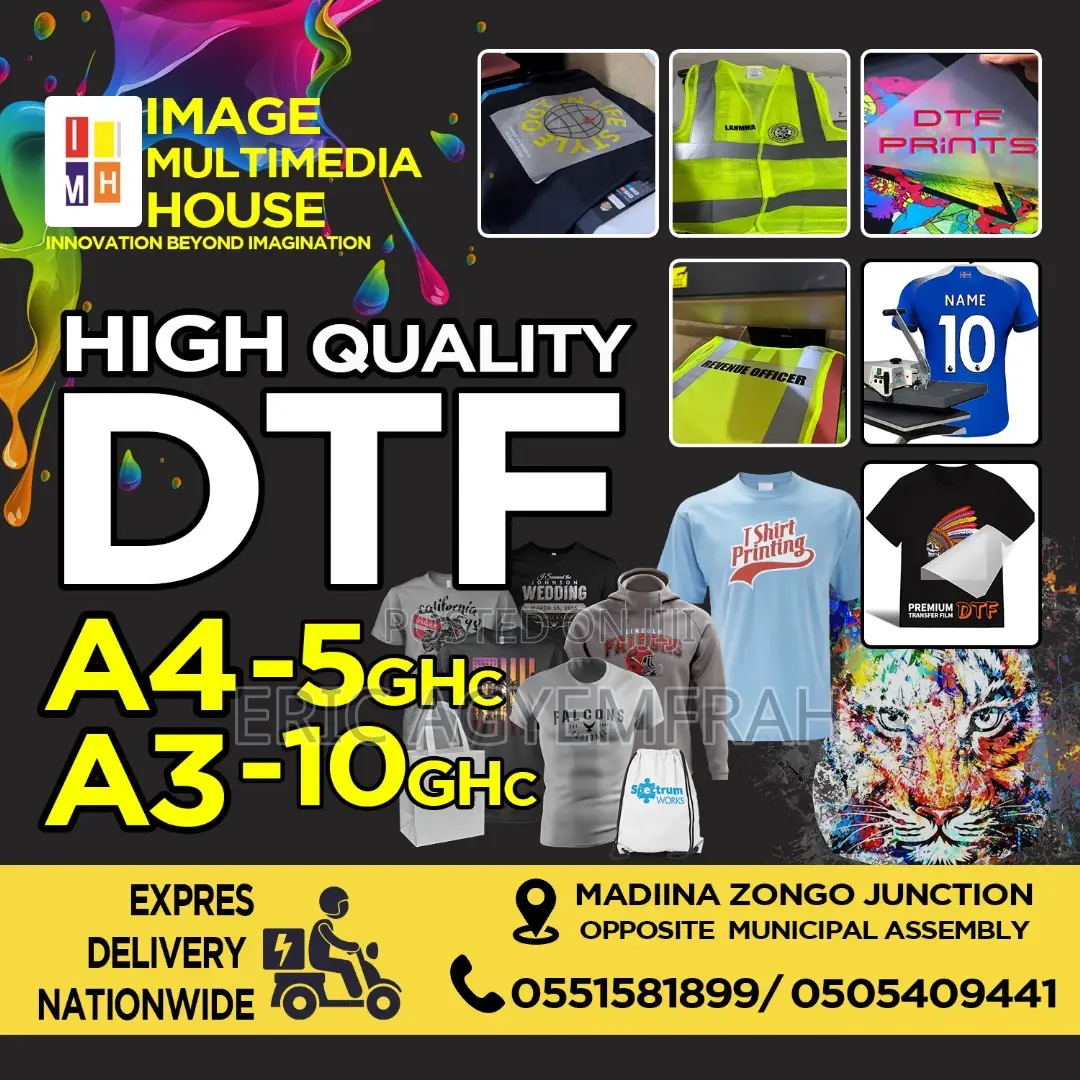 High Quality DTF Printing