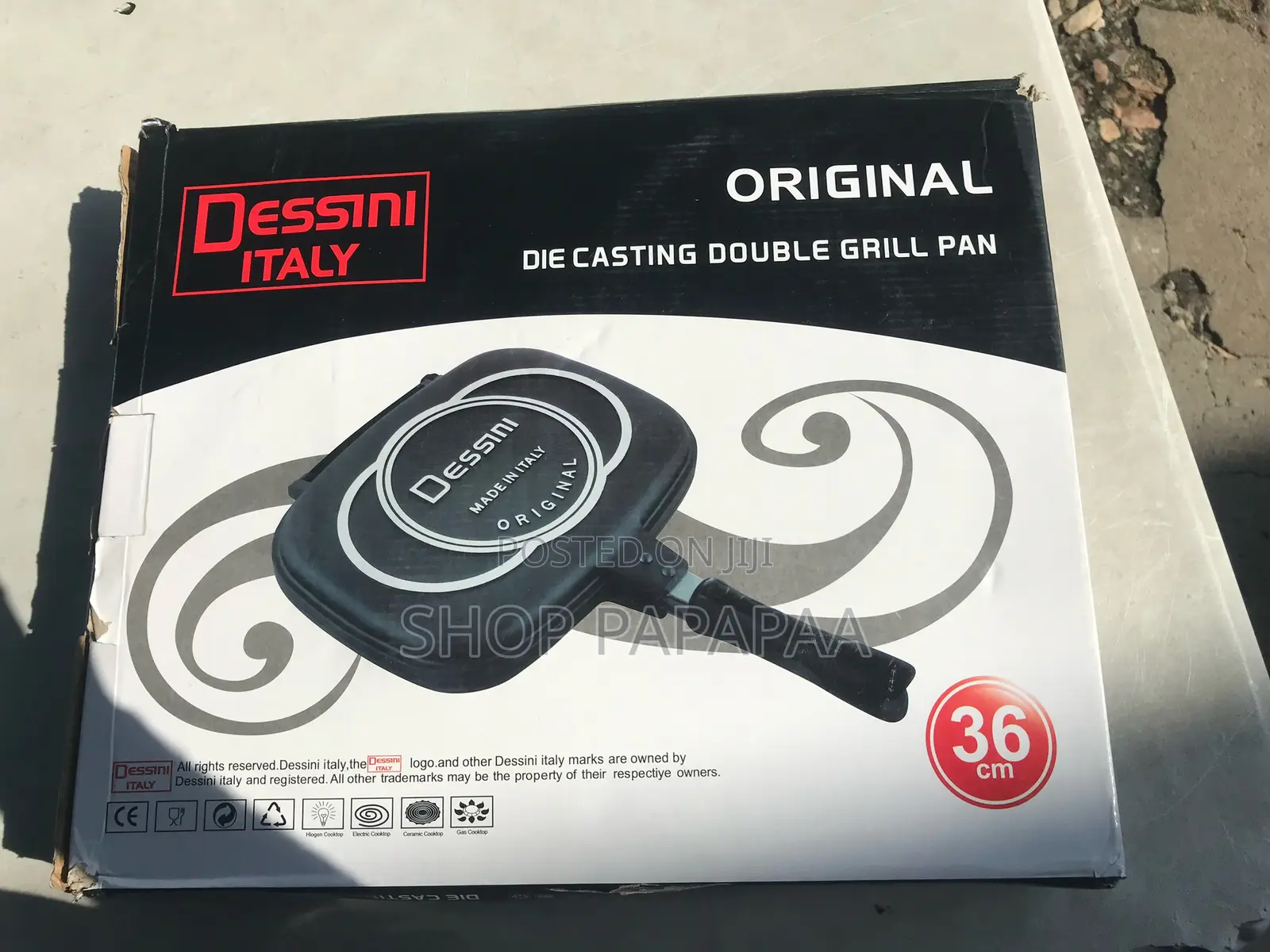 Dessini Double Sided Grill Pan (36cm)