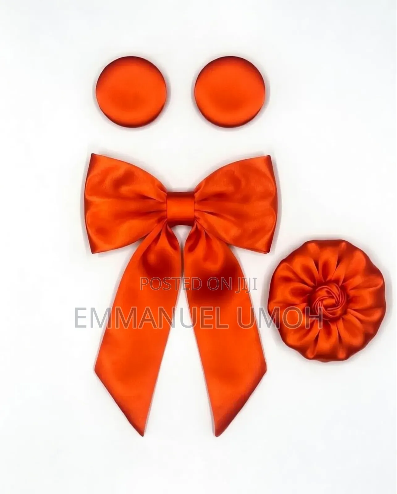 Ladies Tie With Matching Earrings And Brooch