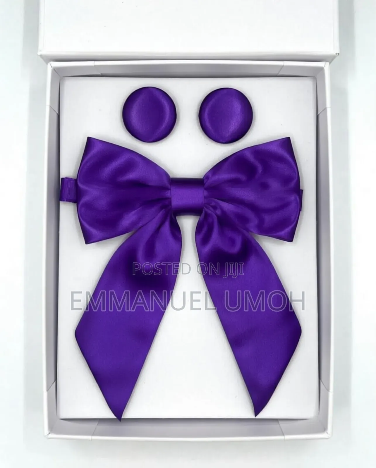 Ladies Tie With Matching Earrings And Brooch