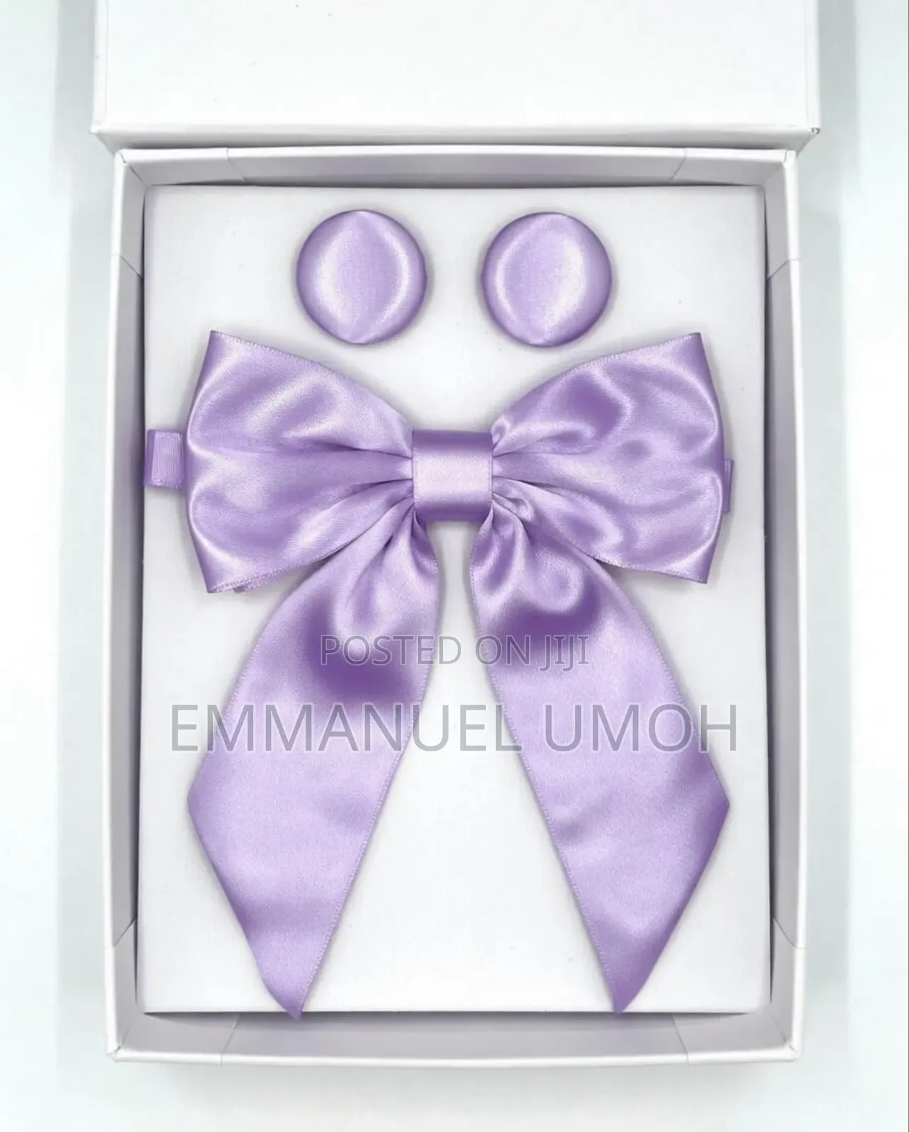 Ladies Tie With Matching Earrings And Brooch