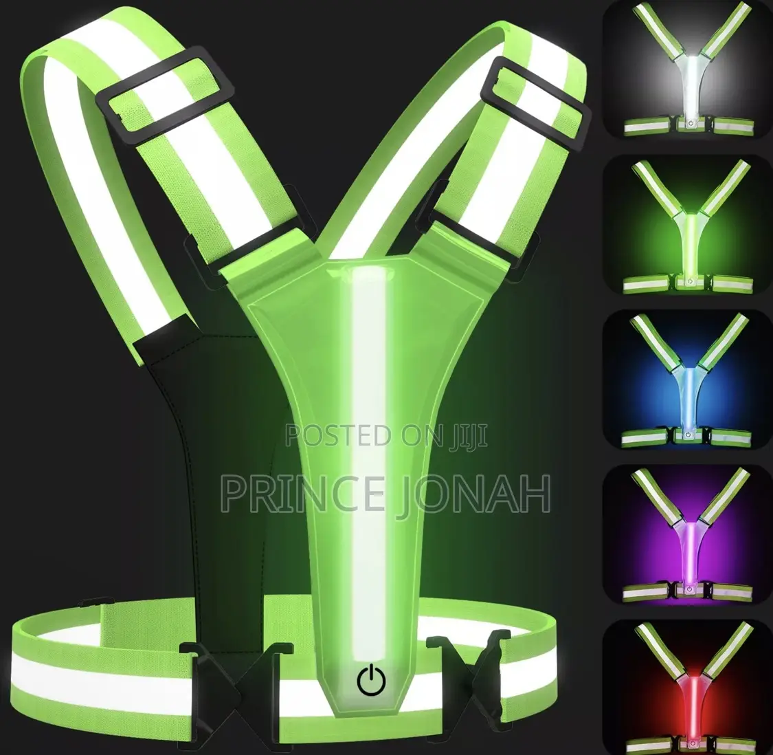 5 Colors Led Reflective Vest Running Vest Rechargeable