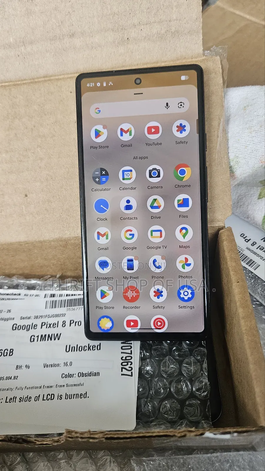 Google Pixel 6a 128 GB Gray