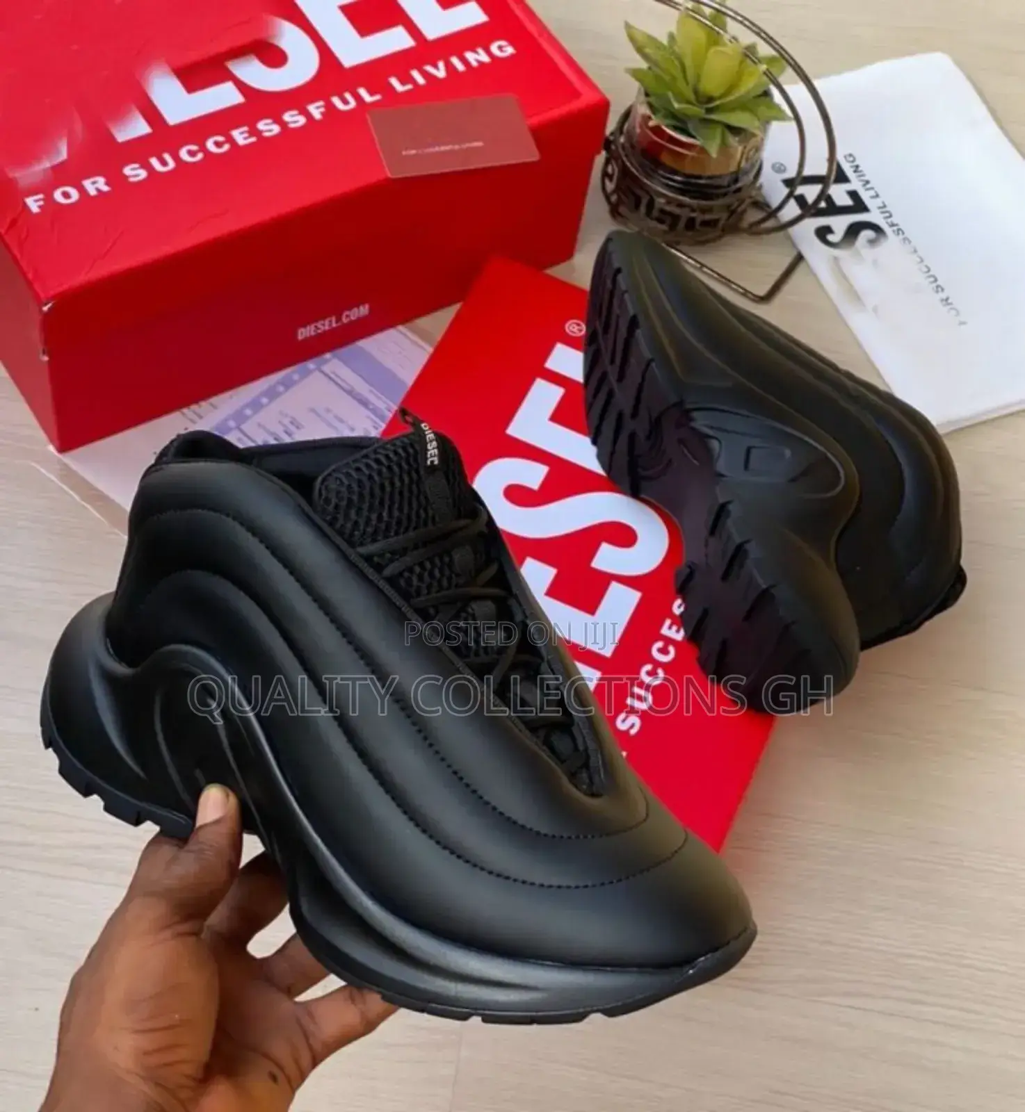 Diesel Black Authentic Sneaker