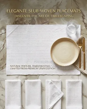 4pcs/Set Place Mats For Dining Tables And 2pcs/ Set Sofa Pillow Covers