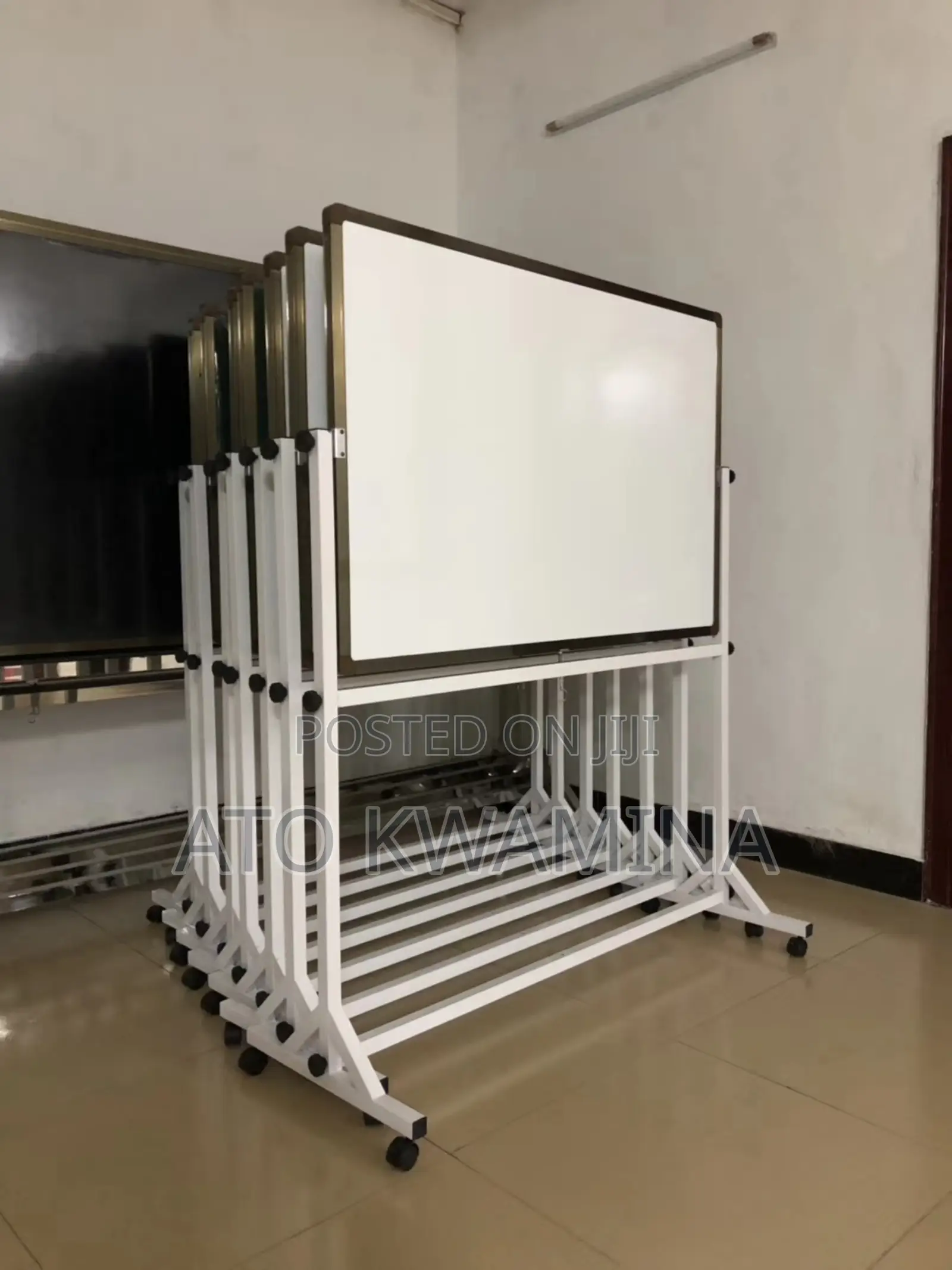 Double Sided Mobile Whiteboard