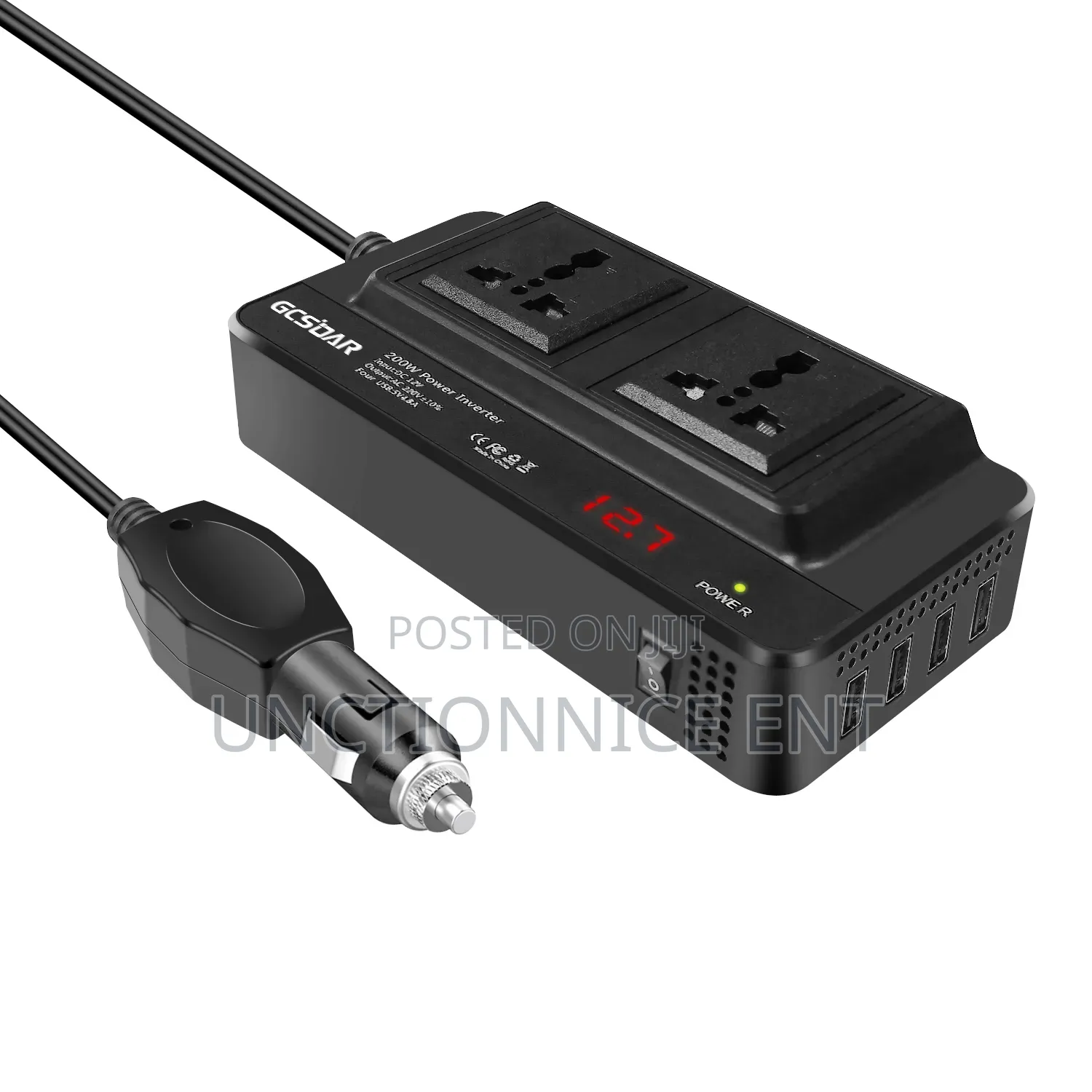Meind 200w Car Power Inverter 12v Dc To 220v Ac Converter For Car