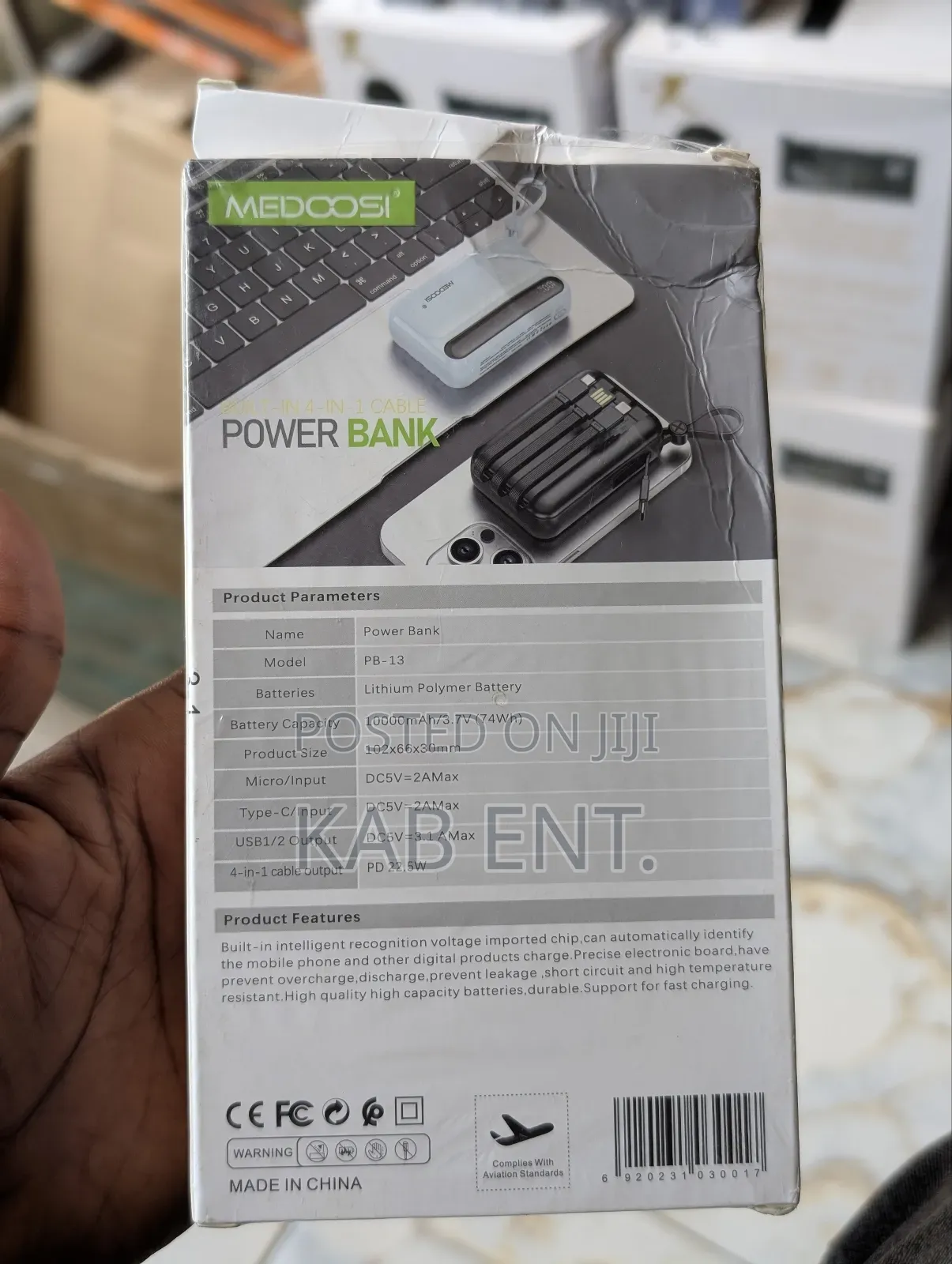 Portable 10000 Mah Powerbank