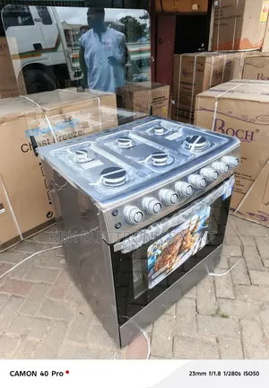 Pearl 80*60 6burner Gas Cooker Oven+ Grill + Auto Ignition