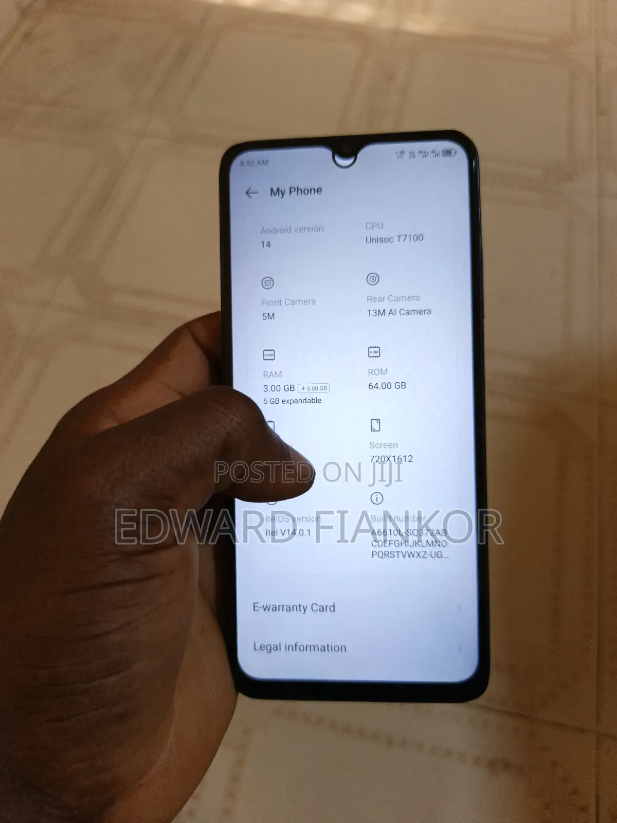 Itel A50C 32 GB Black