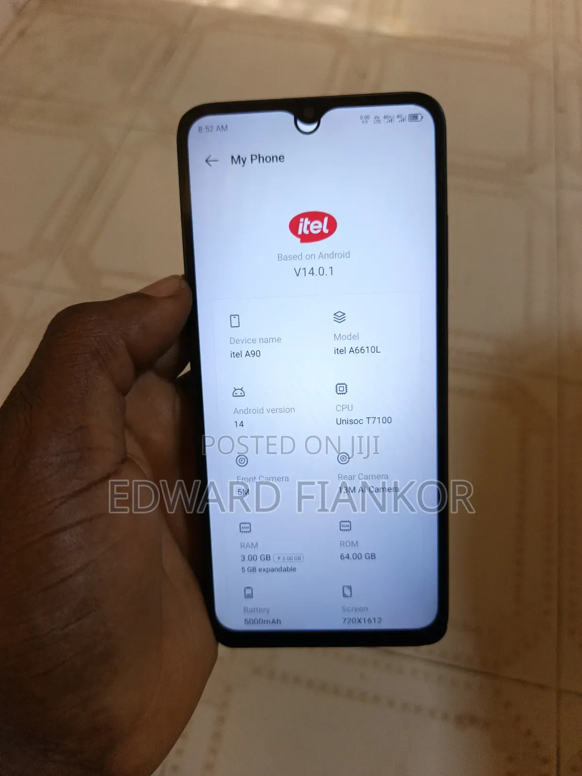 Itel A50C 32 GB Black